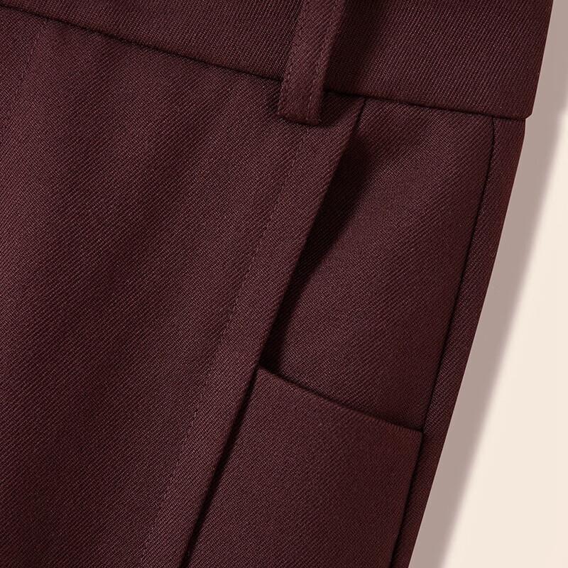 Women's Solid Straight-Leg Commuter Trousers