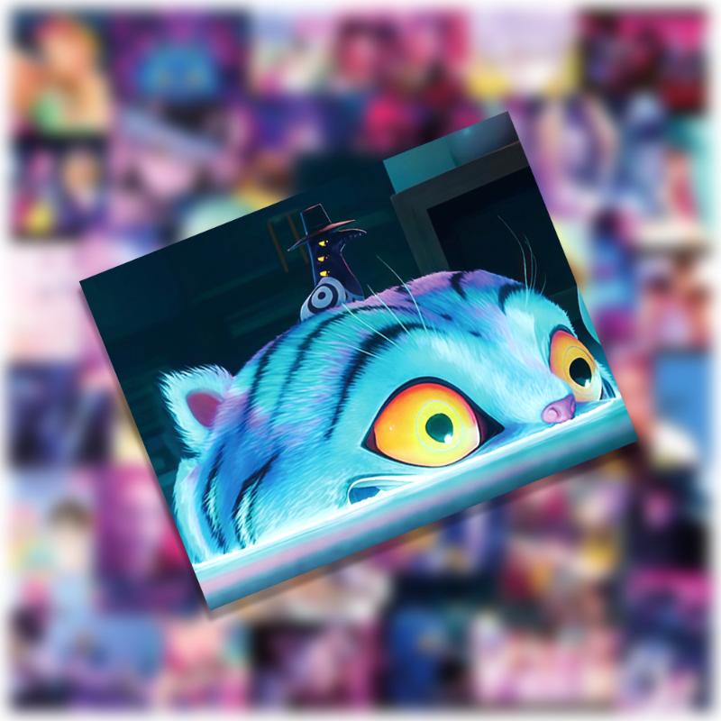 50Pcs Anime Kpop Demon Hunters Stickers Diy Stickers Scrapbooking Phone Luggage Notebook Skateboard Waterproof Decals