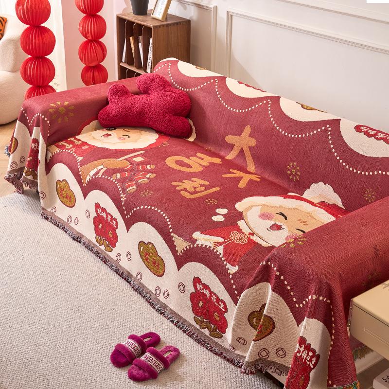 Sofa Cover Cloth Towel 2025 Popular New Four-season Universal Anti-cat Scratch Leather Sofa Special Cover Cushion Blanket