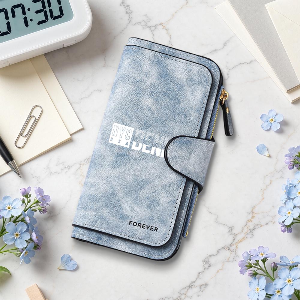 Stylish Long Wallet Fashion Multi Card Holder Forever Casual Portable Purse