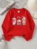 Valentine's Day Fashion Girls' Polyester Long-Sleeve Crewneck SweatshirtLove Cupcakes Hearts Roses Wings Soft