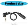 3.5mm Auditory Extension Cord with 90 Degree Right Angled Plug for External Microphone Use Adapter Cord
