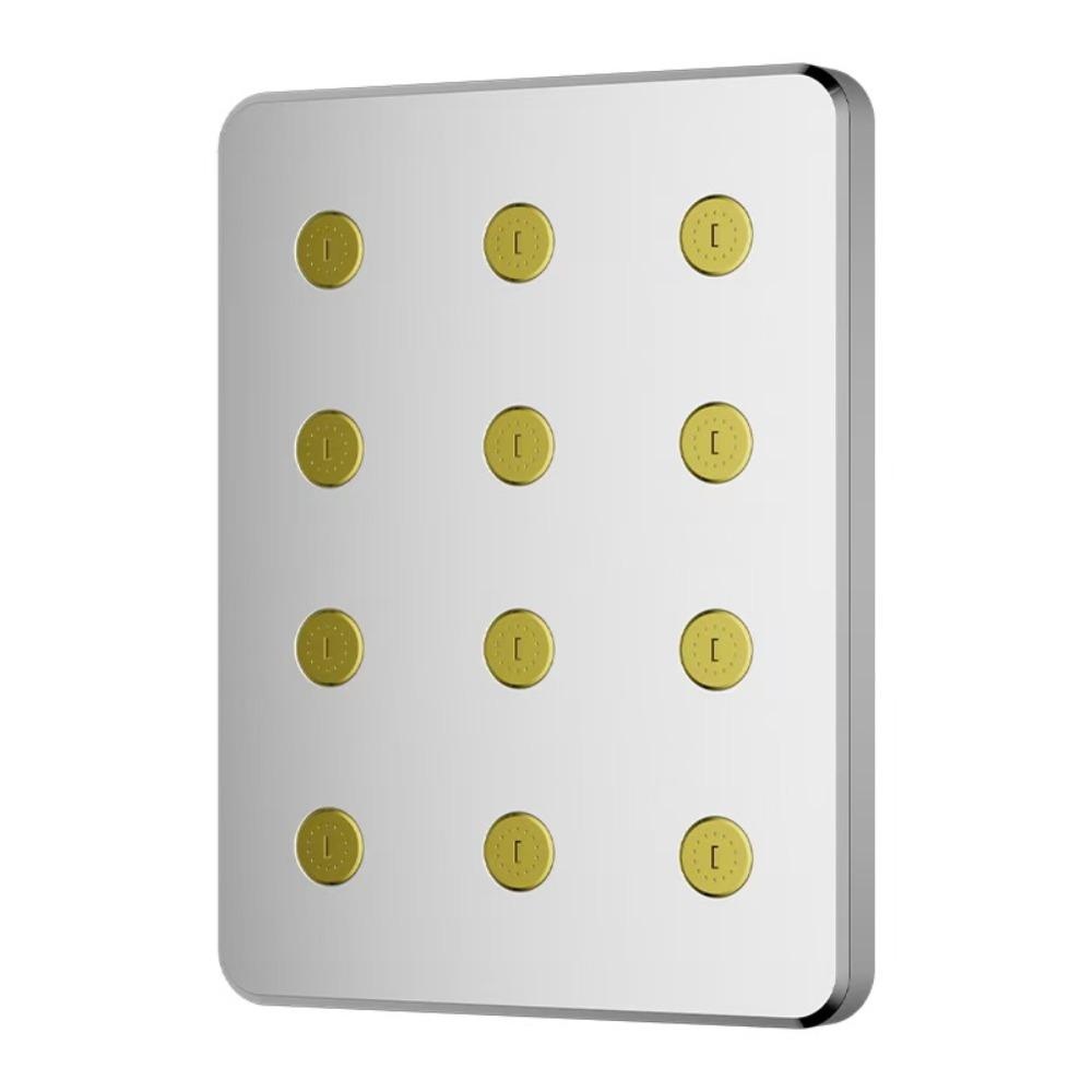 360° Rotating Bath Shower Head Large Panel Pressurized Shower Head Shower Replacement  Bathroom Use