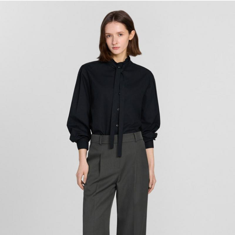 She Smiss Frill Neck Tie Blouse Swwblp11050 Dn