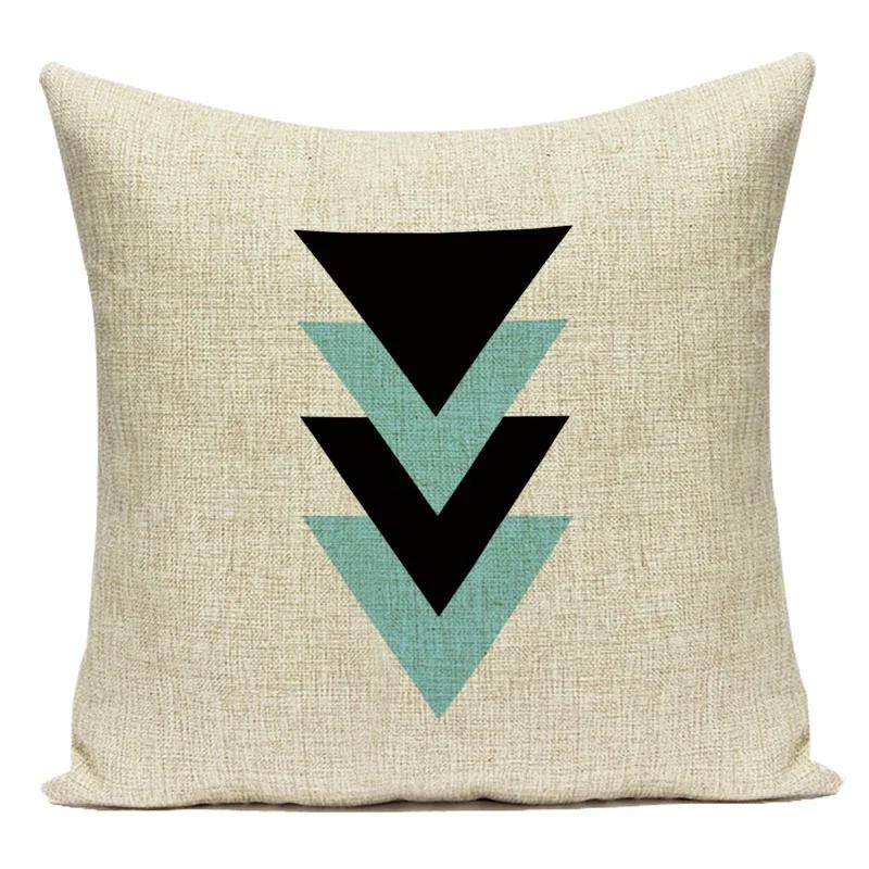 Letter Geometry Print Cushion Cover Decorative Pillow Cover Sofa Bed Car Throw Pillowcase Accessories Sweet Home Textile Decor