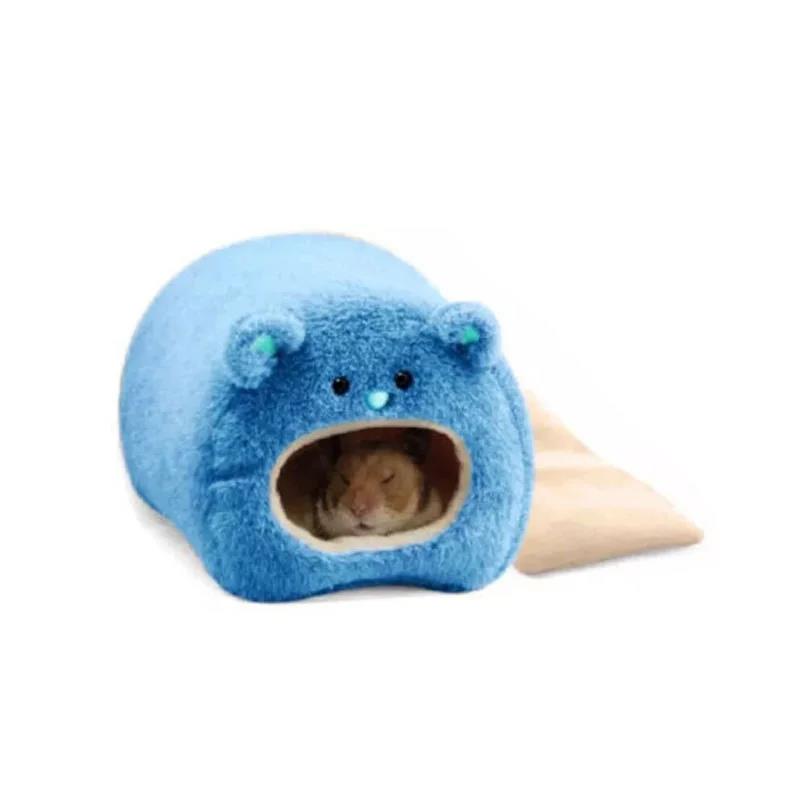 Hot salePractical Hamster Soft Warm Bed Rat Hammock Pig Squirrel Winter Pet Toy Cage House Hanging Nest+Mat Animal Mice Nest