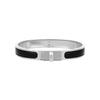 HERMES Mini Clic Kelly Enamel Metal, Palladium Plated Bangles Women's Silver H200004FP01PM-
