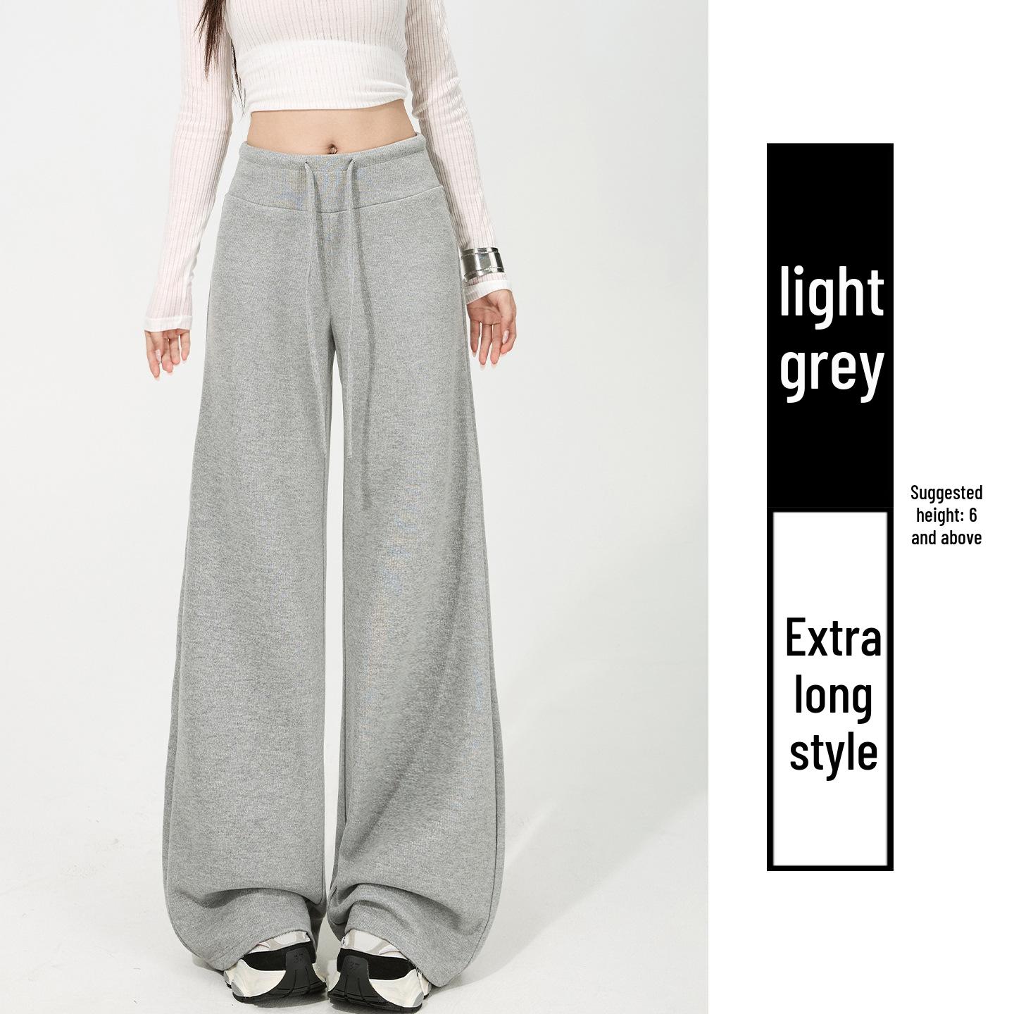Women s Winter Thickened Velvet White Pants - Slim Straight Leg, Faux Wool, Wide Leg Sweatpants Large