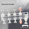 Magnetic Nail Art Practice Stand with Acrylic Base and Gem Holders