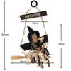 Spooky Props Haunted House Props Witch Dolls Home Door Bar Club Decor Halloween Hanging Ghost