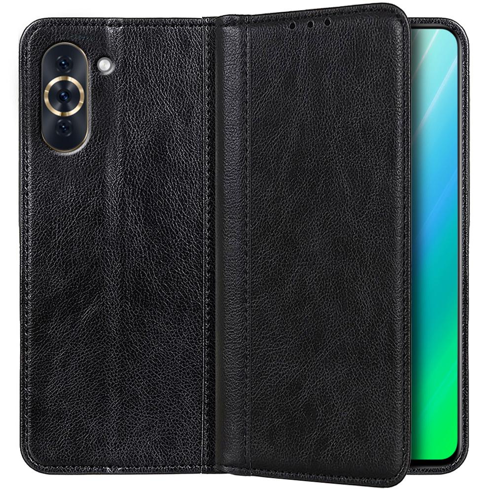 Flip Case for Huawei Nova 10 4G, Split Leather, Black