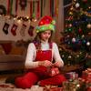 Christmas Decorations For Adults And Children Luminous Plush Santa Hats
