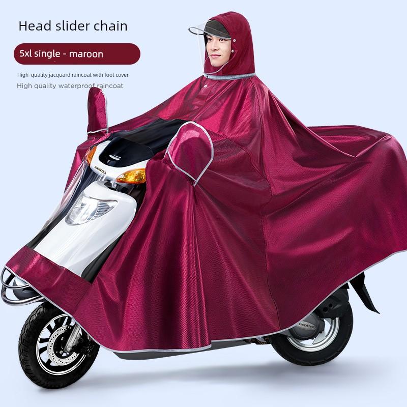 Raincoat for Electric Scooters and Motorcycles, Men's 2022 New Long Model, Full-Body Storm-Proof, Women's Double-Person Electric Bike Rain Poncho
