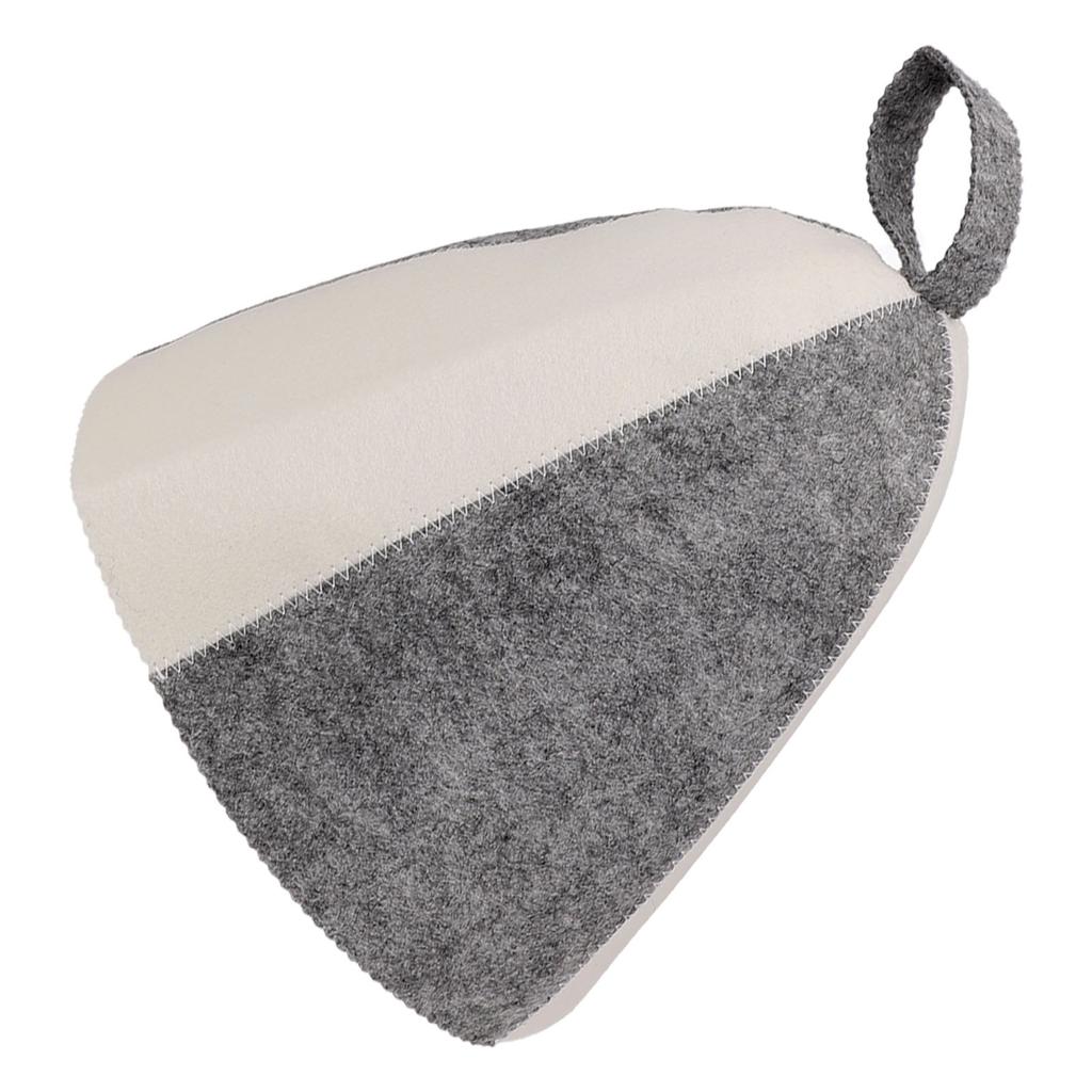 1pc 23x35cm Wool Felt Sauna Hat Hair Head Protection Anti Heat Spa Sauna Hat Cleaning Cap Keep Warm Sauna Hat Bathroom Parts