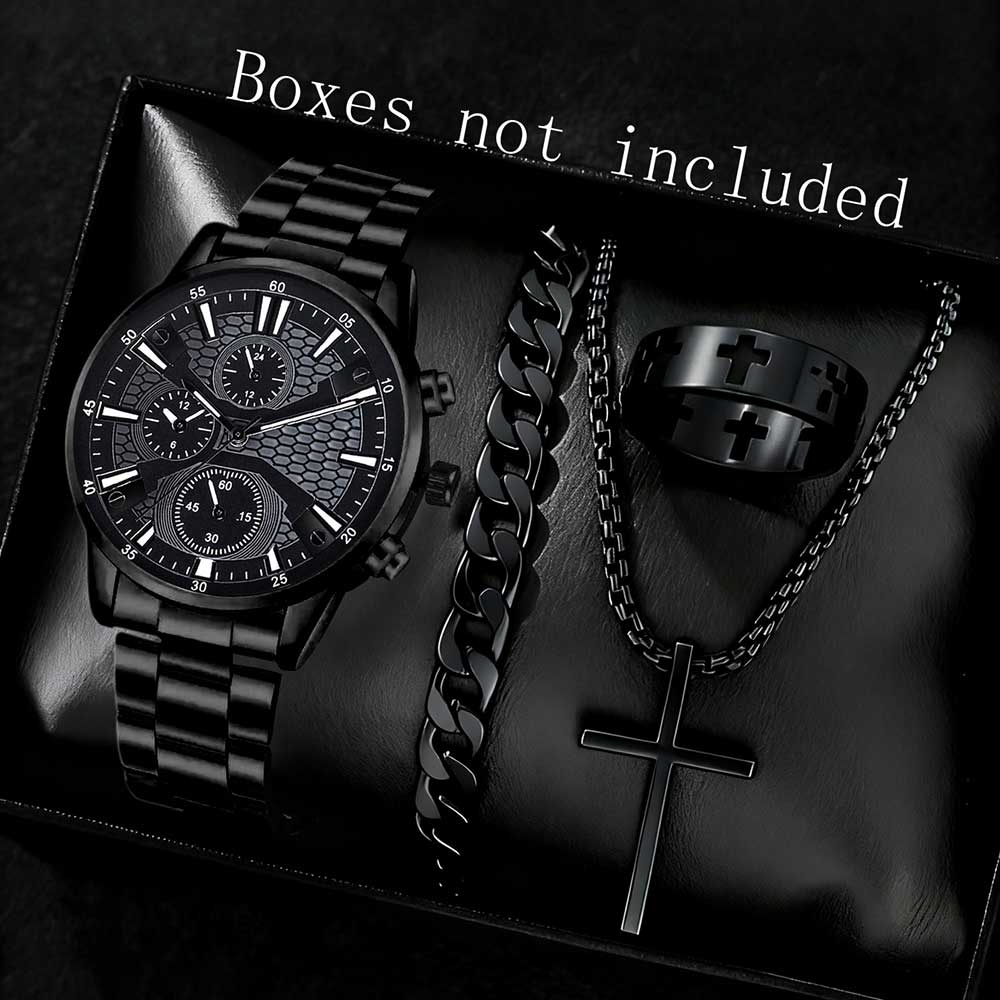 

2/4PCS/Set Men s Quartz Wrist Watches Alloy Minimalist Luxury Elegant Jewelry Y2K Party Dress Vacation Holiday Festival Gift
