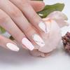 24 Stück kurze Kunstnägel zum Aufdrücken, glitzernde Maniküre-Nagelpflaster, 10 ml