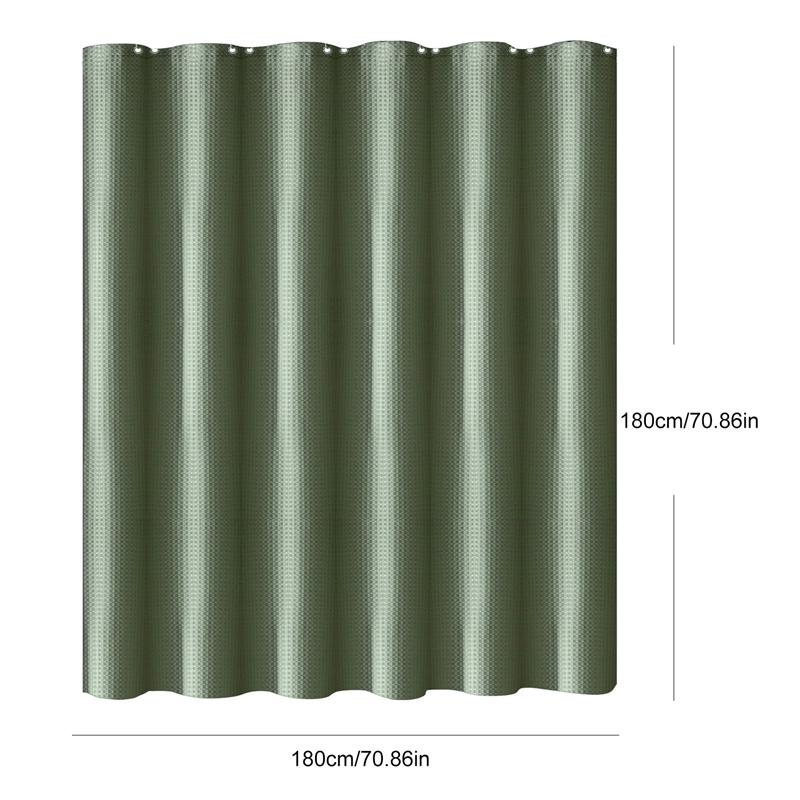 

Вафельная занавеска для душа, однотонная занавеска для ванной с крючком