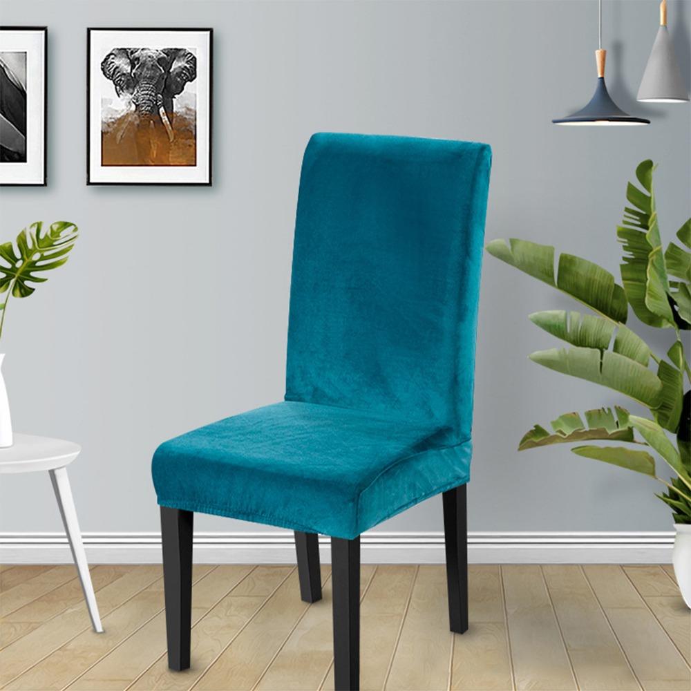 

Velvet Cushion Cover Universal for Home Restaurant Hotel Chairs Soft Durable Stylish All Season 1pc