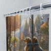 Cute Dogs In Autumn Shower Curtain | Cozy Bathroom Decor