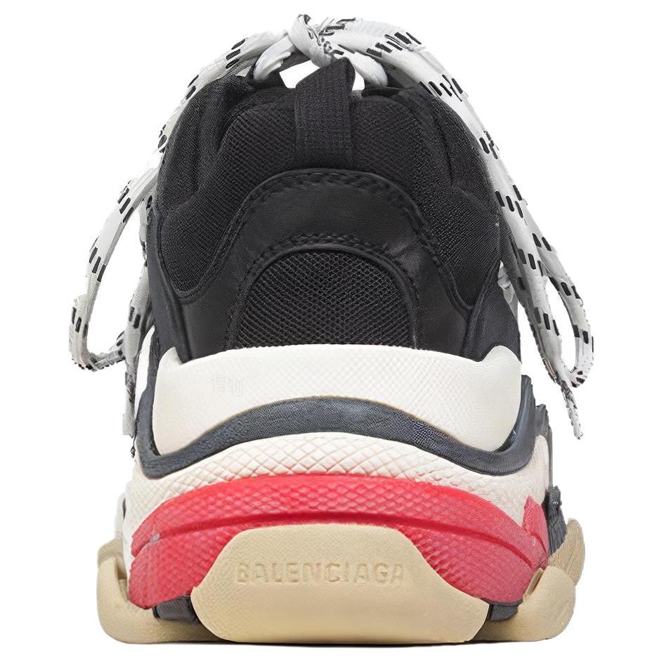 Balenciaga Womens Triple S Sneaker Black Red 524037W09OM11000