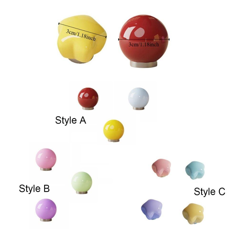 3/4PCS Dopamine Magnetic Hooks Waterproof Moisture-proof No-Drill Hooks Plastic Thickened Decorative Hooks Dorm Room