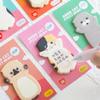 Cute Kitten Cartoon Sticky Notes Set - 8 Design Planner Memo Pads