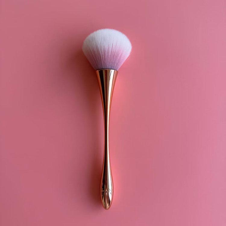 Compact Makeup Brush for Powder, Nail Dusting, Contouring, and Blush Application