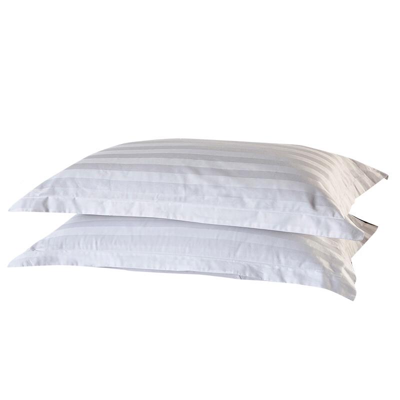 Cotton Sateen Hotel Stripe Pillowcase