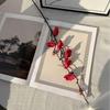 Artificial Plum Blossom Branch - Decorative Faux Flower Arrangement for Home