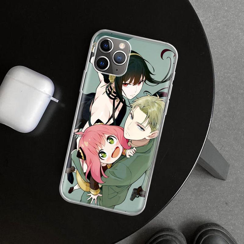 Anime S-Spy Family Anya Phone Case Cover for iPhone 11 12 13 Mini 14 15 Plus 16 Pro Max 17 Air 7 8 + SE Art Customized Fundas 11