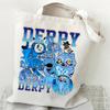 Demon Hunters Canvas Tote Bag Huntrix Girl KPop Shoulder Bag Saja Boys Zoey Rumi Mira Handbag For Daily Shopping School Commute