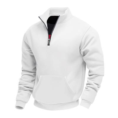 2025 Autumn and Winter New Loose Retro Casual Stand Collar Zipper Commuting Pocket Sweatshirt