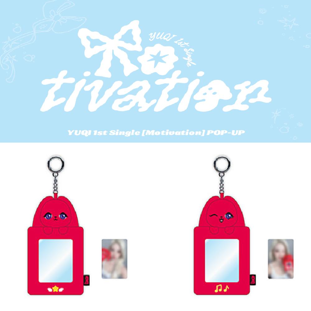 I-dle YUQI Motivation GIGI Photo Card Holder Key Ring