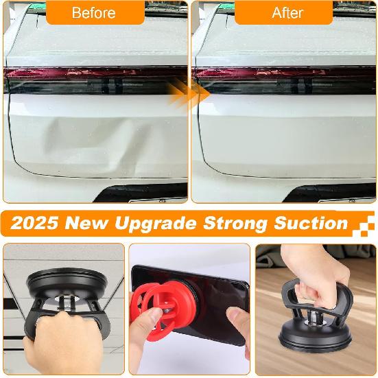 Dent Puller, 7 Pack Car Dent Puller, Suction Cup Dent Removal Kit For Paintless Dent Repair - Auto Body Repair Tool For Dents, Doors, Objects Moving
