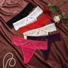 Low Waist Lace Flower Transparent Briefs Female Lingerie Romantic T Panties Gift
