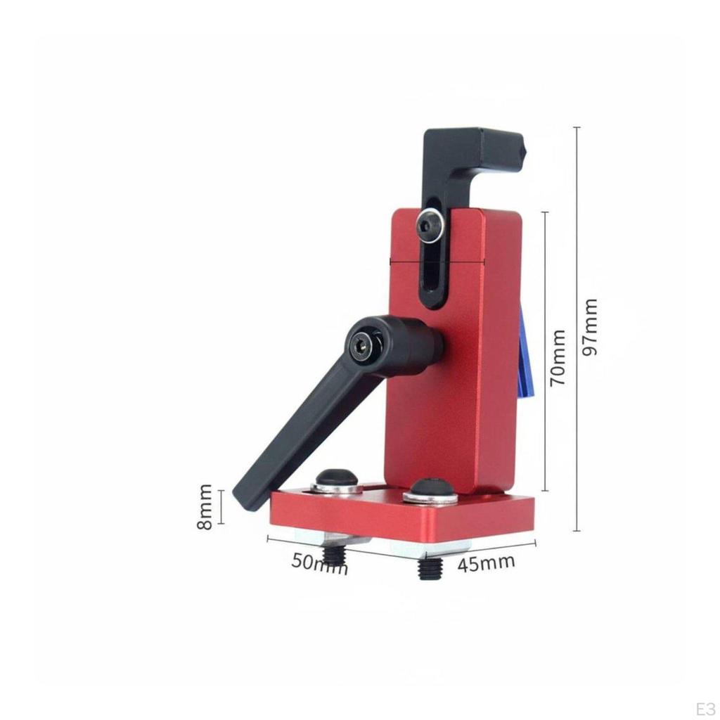Carpentry Fence Stop Effortless Slide and Lock Adjustable Positioning Fixture Anodized Finish Miter
