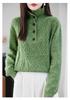 Women's Thickened Lapel Sweater: Warm Stand-up Collar Knitwear for Autumn/Winter