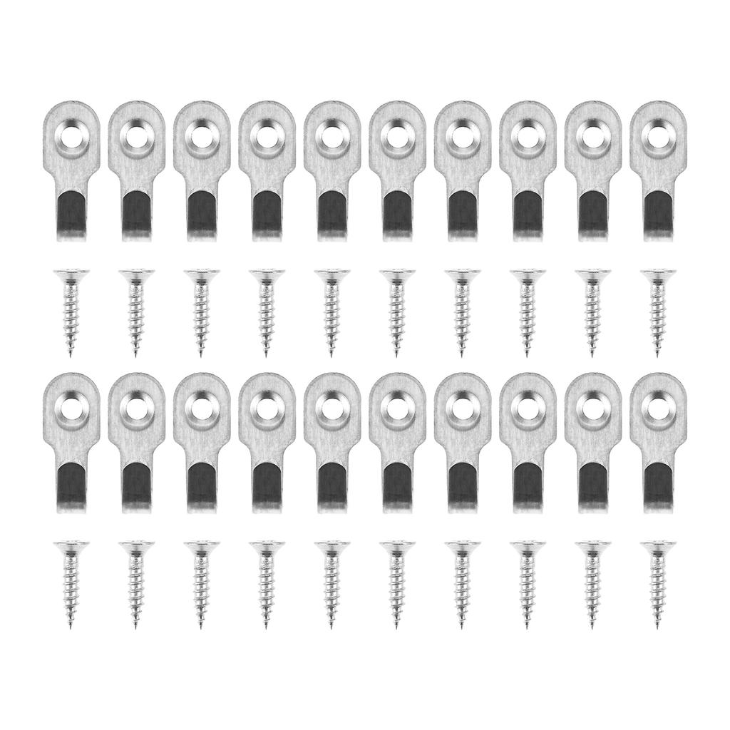 40pcs Stainless Steel Mini Hook Picture Hanging Heavy Duty Coat Hooks Wall Mounted Kitchen Utility Hooks Toilet Pendant Hanger