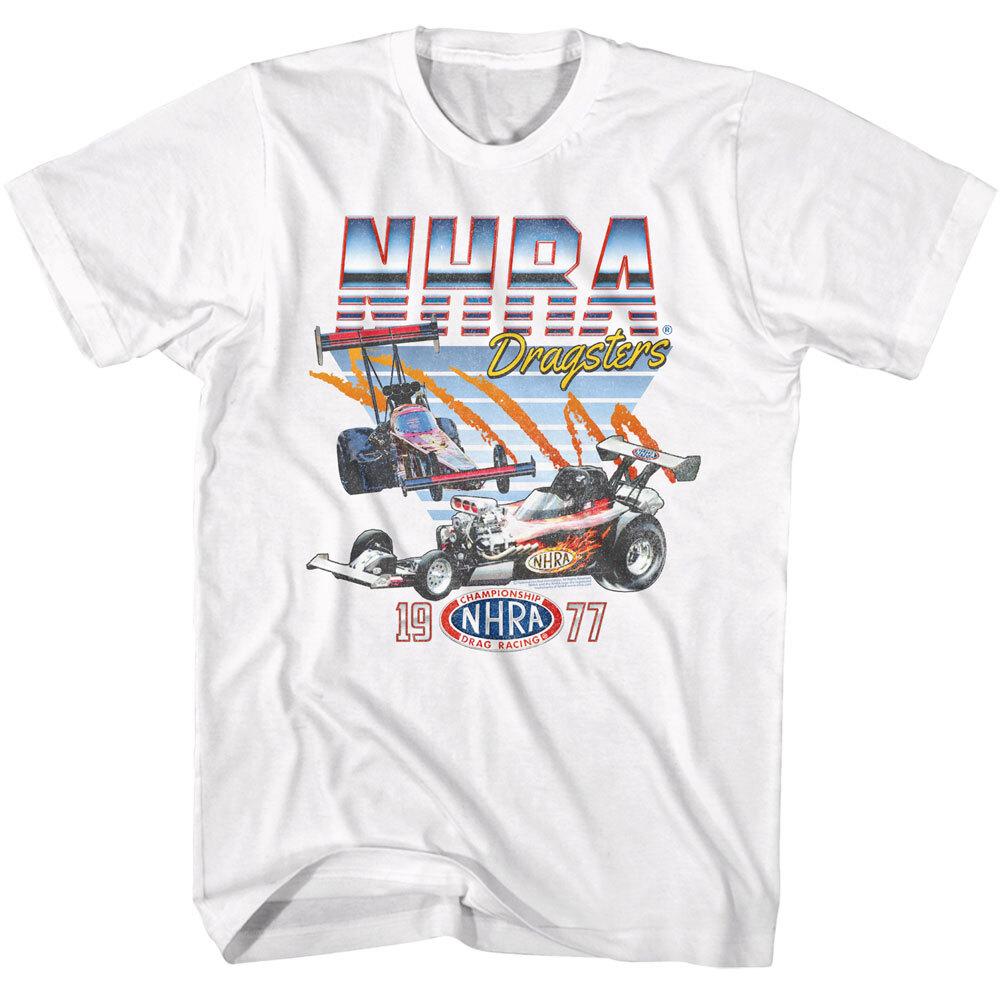National Hotrod Association NHRA Championship Dragsters 1977 Men T Shirt L