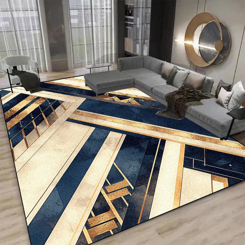

Modern Abstract Carpets For Living Room Large Area Decoration Parlor Sofa Floor Mats Washable Bedroom Rug Anti-Slip Kitchen Mat 1.9x2.9ft(60x90cm)