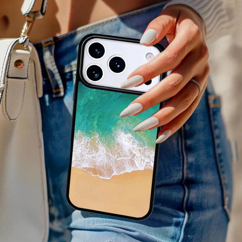 Summer Beach Ocean Waves Phone Case For iPhone 17 Air 14 15 13 12 Max Cover For Apple 16e 11 Pro Max Plus Coque