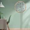 Circular Wall Decorative Medallion, Creative Home Sculpture Decoration, Metal Wooden Craft
