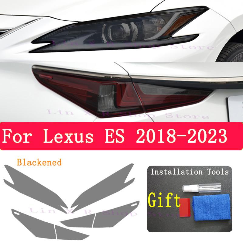 Pour Lexus ES 300H 2018- Phare Extérieur de Voiture Anti-rayures Lampe Avant Teintée Film Protecteur TPU Accessoires de Réparation Autocollant