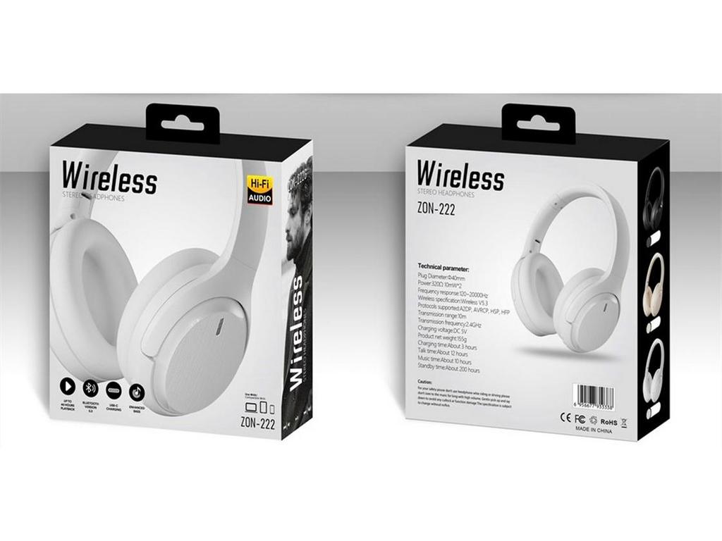 Hengjue 222 Retro Bluetooth Over-Ear Headphones - Melaard Style, Long Battery Life.