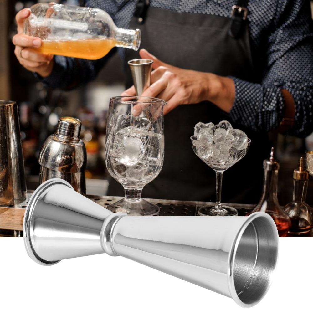 2pcs 304 Stainless Steel Double Jigger 1oz/2oz Bartending Tool Premium Cocktail Shaker Bar