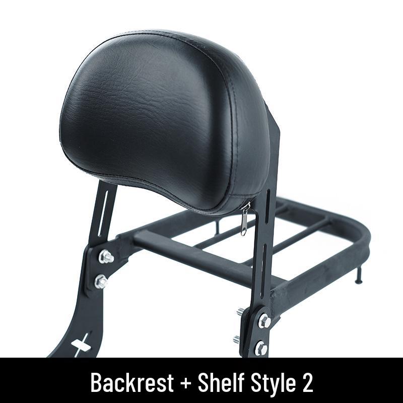 Retro Rear Backrest & Anti-Fall Guard for Qianjiang Flash 300S Motorcycle