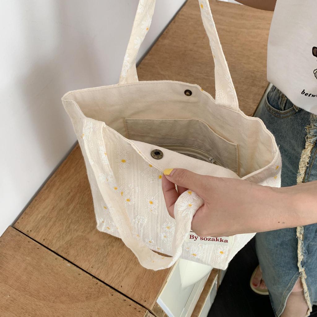 Women's Literature Art Small Fresh Handheld Convenience All Match Snack Shoulder Bags