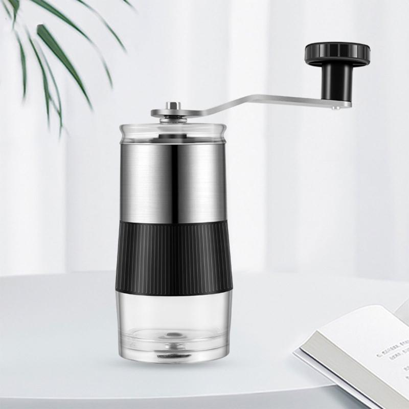 Manual Coffee Grinder Hand Coffee Grinder Mill with Ceramic Burrs Hand-Cranked Coffee Grinder for Indoor Outdoor Use