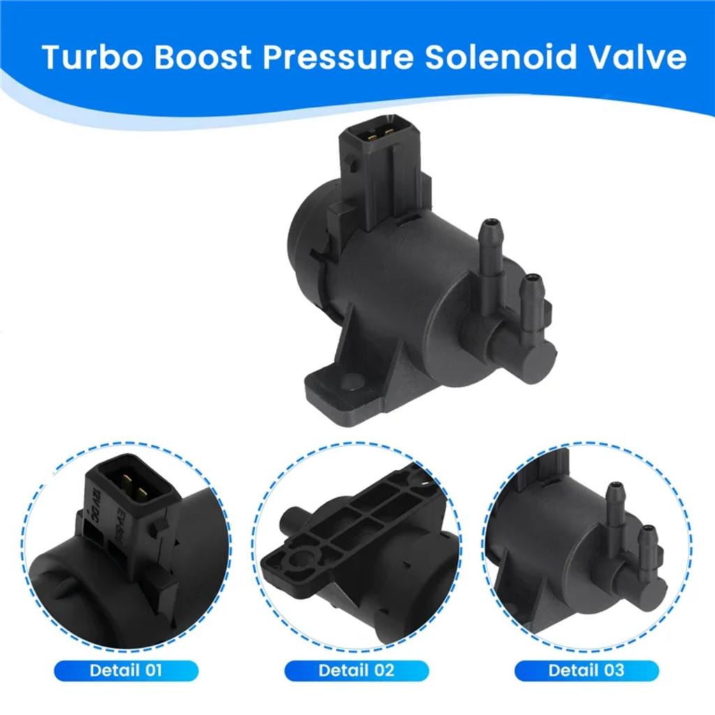 Turbo Boost Pressure Solenoid Valve 91167214 For Opel Vauxhall 14956-00QAA 1495600QAA For Nisson 7700113071 Renault Black