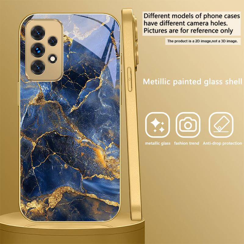 Marble texture map For Samsung A16 A15 A14 A13 A12 A26 A25 A23 A22 A21s A36 A35 A34 A33 A32 A31 A52 A73 A72 glass phone case